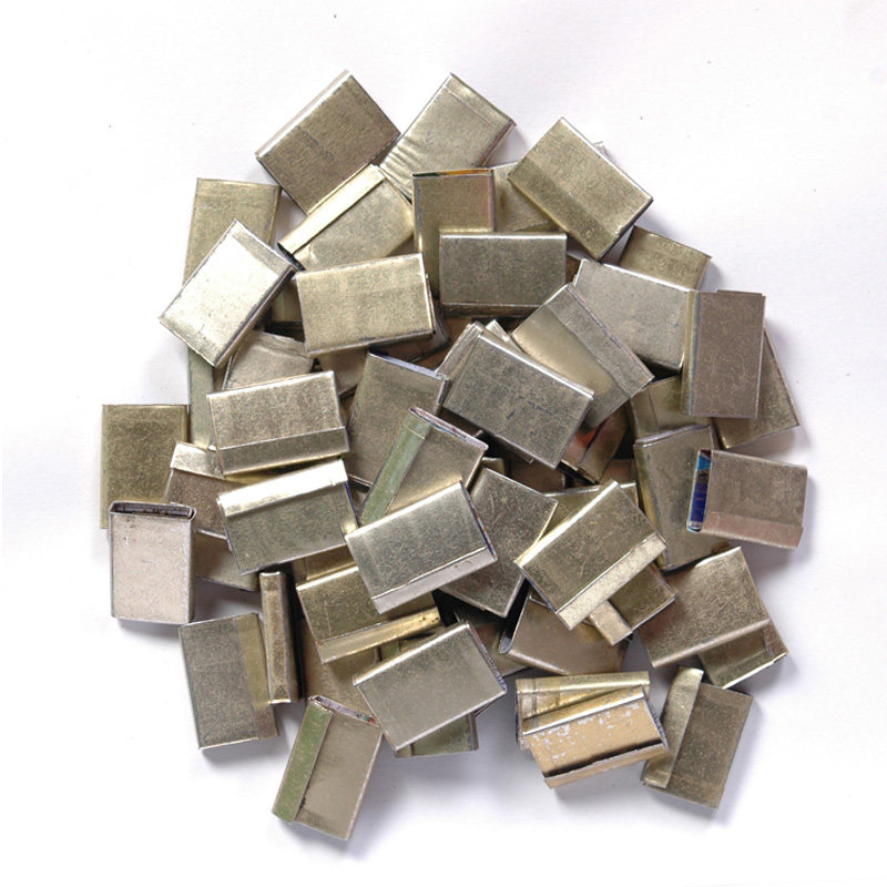 Wholesale brand new material yellow packing buckle pp belt packing buckle manual packing buckle iron leather buckle manual packing machine buckle