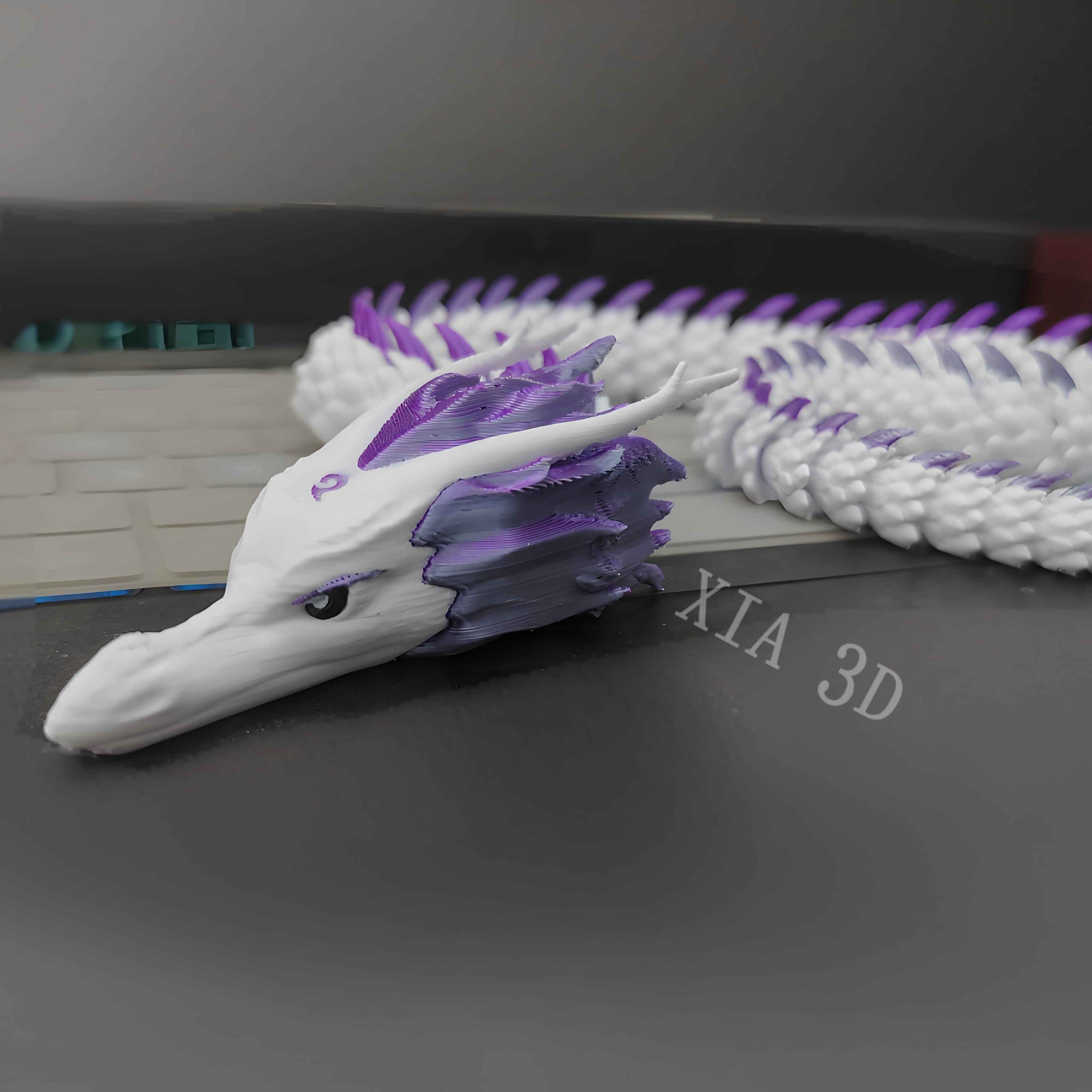 3D модель члена маятник  3d打印哪吒闹海敖丙龙形态龙王活动关节手办模型摆件玩具生日礼物