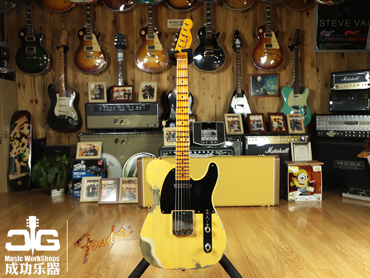 (Sold Display) Fender 20customshop 1952 tele CS52 yellow ASH electric guitar