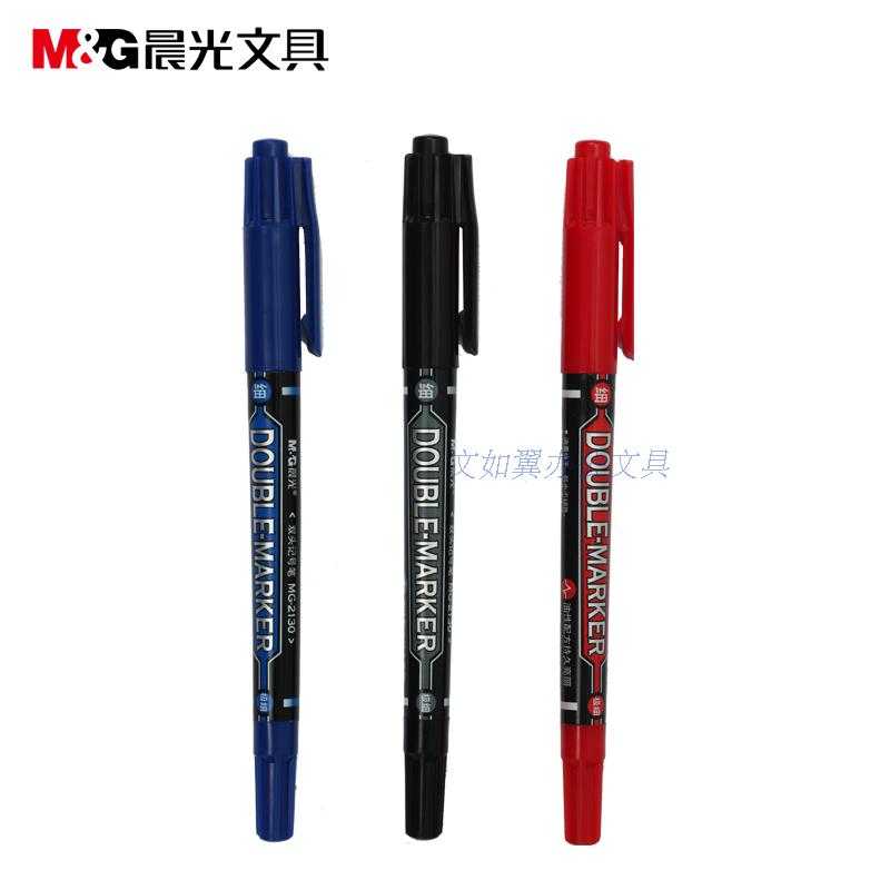 Morning light stationery 2130 small double head marked pen oil - like pen pen student office supplies 48 yuan