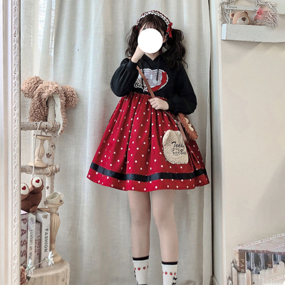 taobao agent Sweatshirt, cute dress, Lolita OP, long sleeve, Lolita style