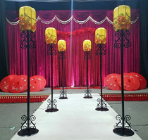 New Chinese wedding road guide Lantern road guide Peony flower sheepskin lamp road guide Chinese retro palace lamp wedding road guide