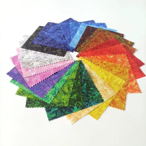 24 -цвета плосково -громко -выброшенные хлопчатобумажные листья импортированная нижняя ткань ручной ткани ручной работы ручной работы