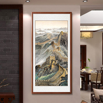 Wanli Great Wall Xuanguan decoration painting Feng Shui leaning on Shan State paintings into the doorway of the door corridor Aisle Hung Painting Office Vertical