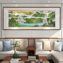 Xuzhongsheng State painting landscape painting scenery living room decoration painting polyppot Pot Painting office leaning on mountain murals