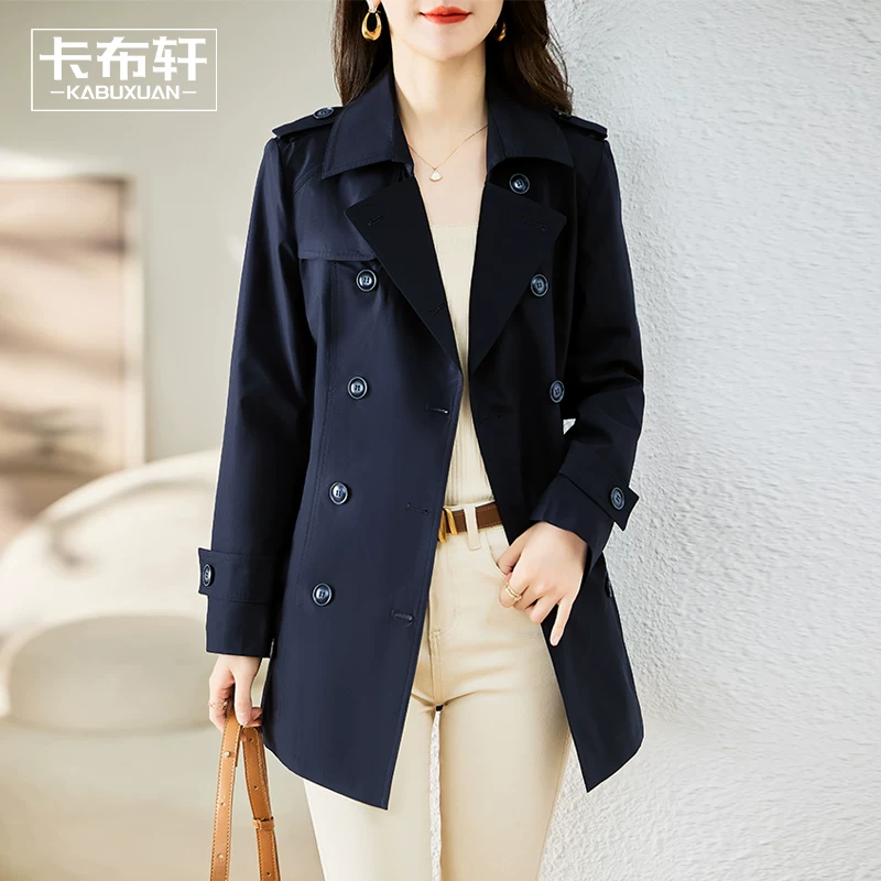 Trench coat, spring jacket, for teenagers, mid-length