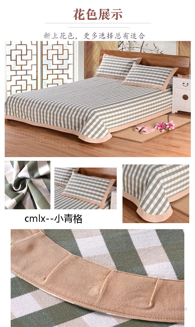 Handmade cotton cũ vải thô mat sheets ba bộ của mùa hè dày mã hóa gấp canvas 1.5 m1.8 m giường