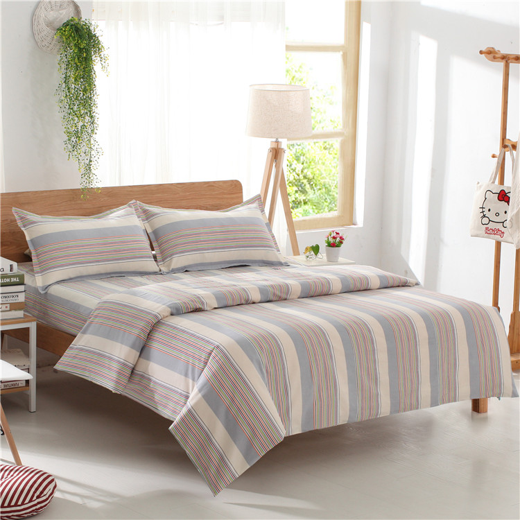 21 sợi cotton Sơn Đông cũ tấm vải thô một mảnh gối ba mảnh cotton mùa hè dày tấm mã hóa ga nệm