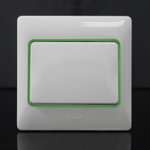 Tianji ultra-thin and elegant series switch socket panel Type 86 16A one-digit single-link large board switch elegant White