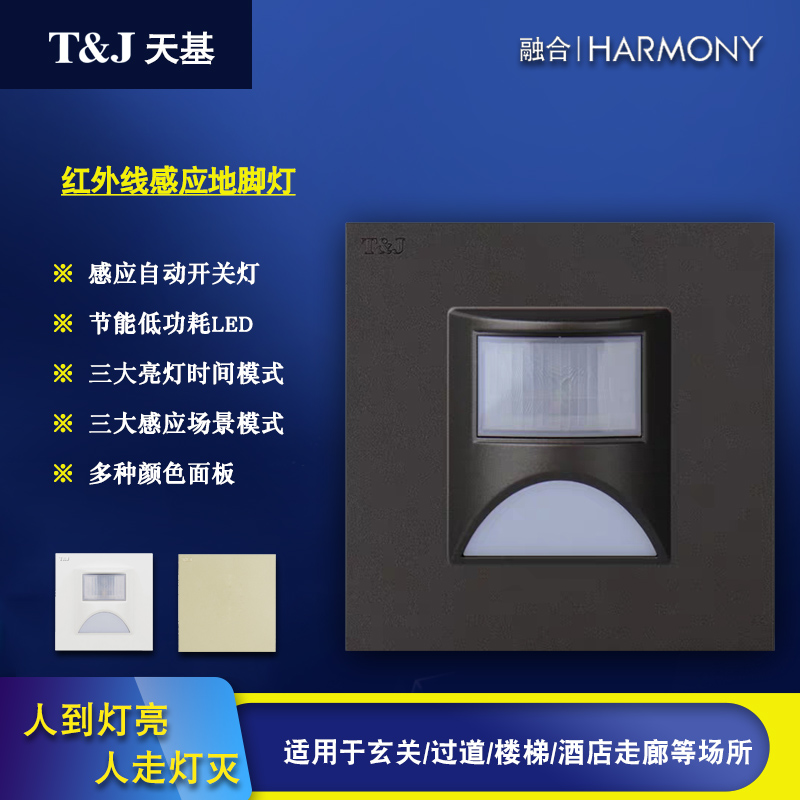 Space - based brand 86 human body infrared induction LED floor lights 1W wall foot lamps at night indicating small night lights