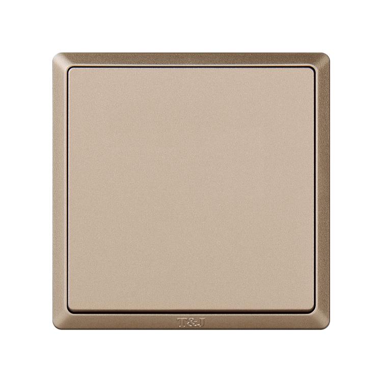Shenzhen space-based minimalist series 86 Type 10A One single link switch single open single control panel with gold color-Taobao