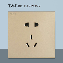 Sky-based switch socket panel EA fusion series 86 type 10A two three five-hole power socket champagne gold