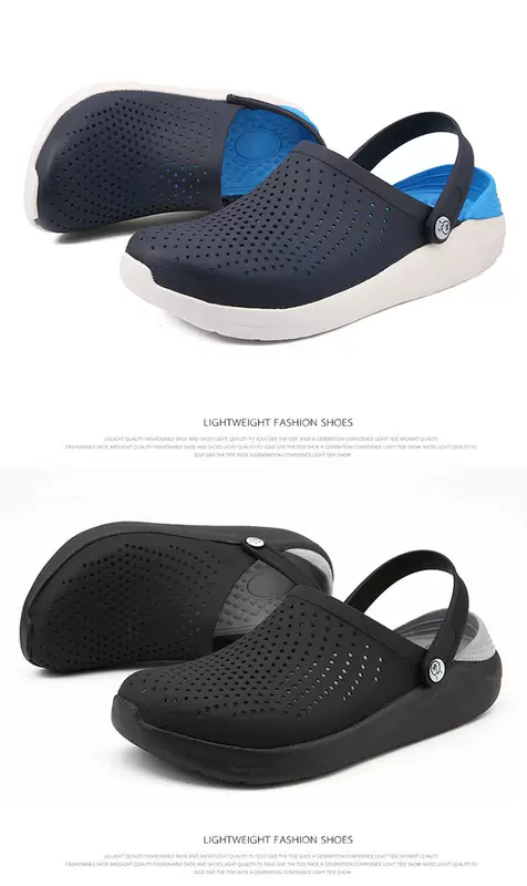 2019 mới mùa hè giày chống trượt nam dép đi biển dép baotou phiên bản Hàn Quốc của xu hướng giày thông thường thoáng khí - Giày thể thao / sandles giày quai hậu nam