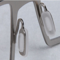 Rectangular card-type frosted nose holder plug-in Silicone Glasses Snuff Leaf eye accessories bayonet cushion