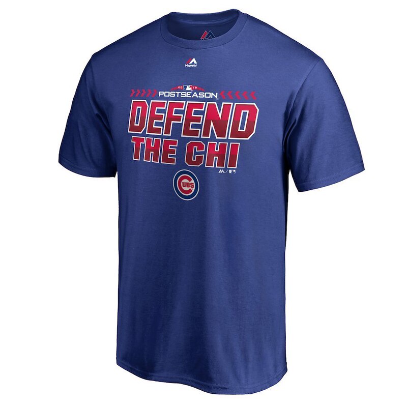 Major League Baseball Cubs Pure Cotton Short-Sleeve Crew Neck T-Shirt Major League Baseball Cubs Pure Cotton Short-Sleeve Crew Neck T-Shirt