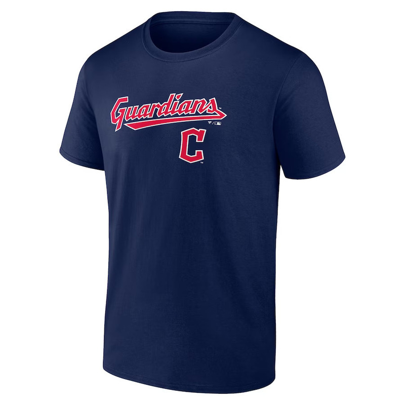 Major League Baseball Guardians Team Pure Cotton Short-Sleeve Crew Neck T-Shirt Major League Baseball Guardians Team Pure Cotton Short-Sleeve Crew Neck T-Shirt