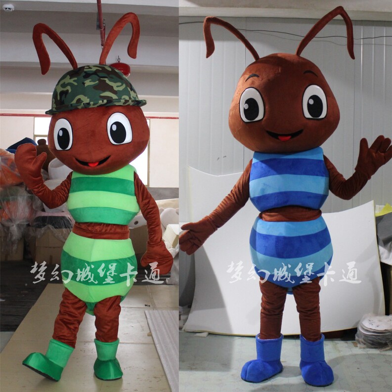 Custom cartoon doll costume ant man wearing doll bee anime plush props custom puppet headgear