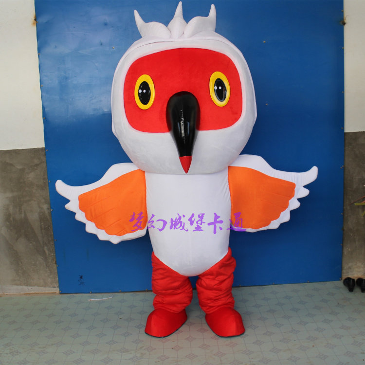 Eagle cartoon doll costume bird mascot anime man wearing doll owl custom plush doll costume headgear