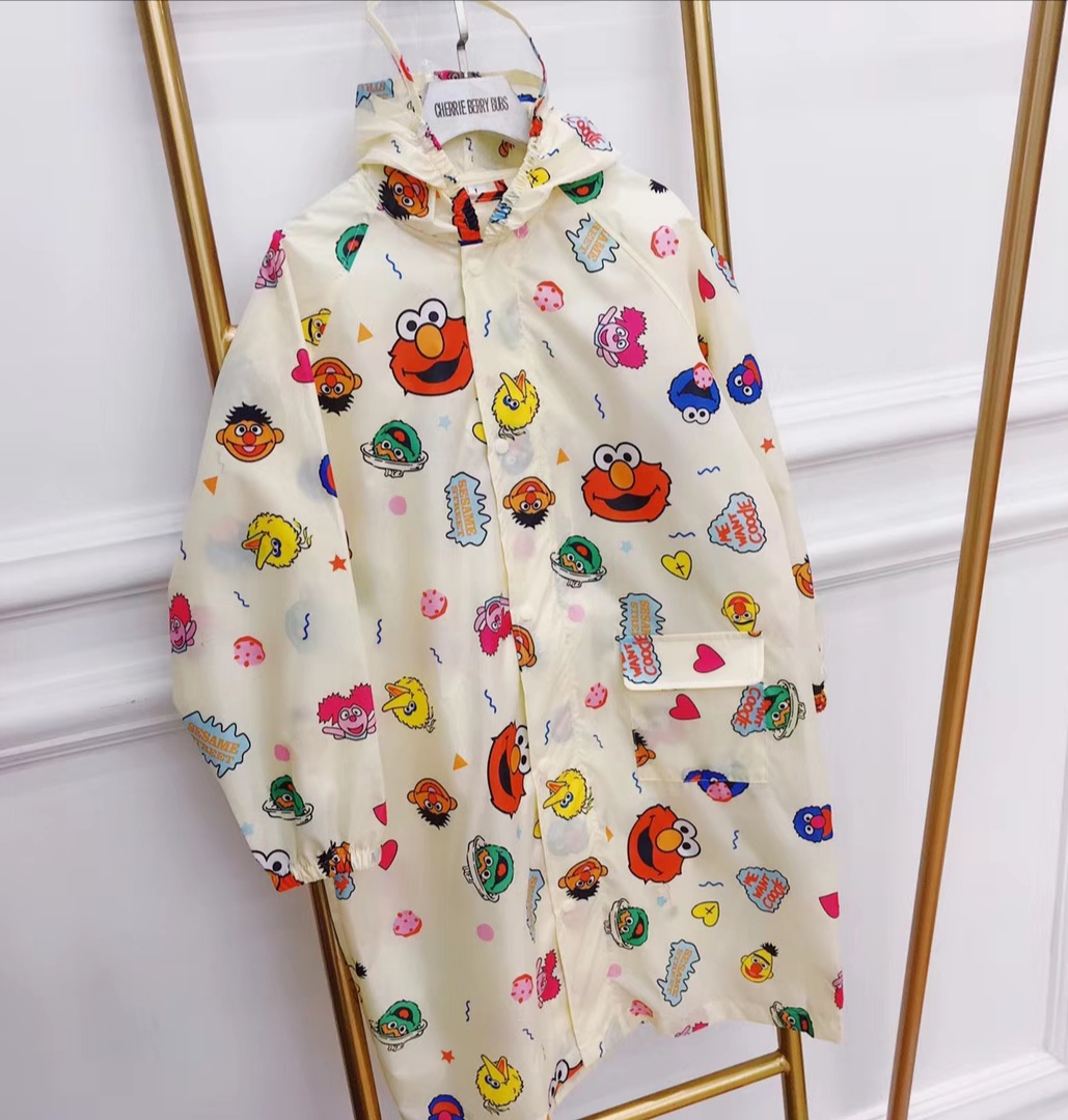 Japanese children's speed dry raincoat male and female child adult rain cape light thin elementary school children with school bag bit toddler protective clothing