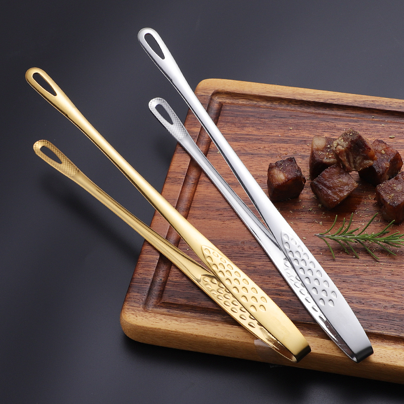 Korean barbecue clip 304 stainless steel clip barbecue clip kitchen lengthened food clip restaurant special steak clip