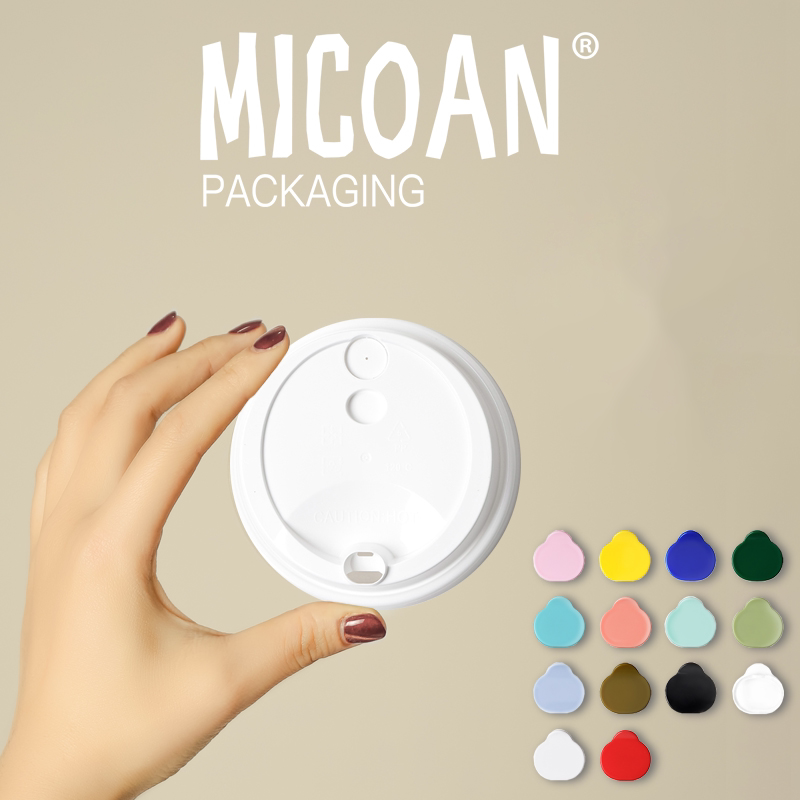 MICOAN milk tea cup cover 90 calibre injection moulding cup external to plastic cover leak-proof high matching disposable plug