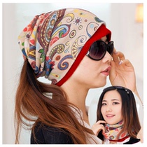 Hat female winter warm hat Korean version of autumn head towel cap cap cap cap dual-purpose cap