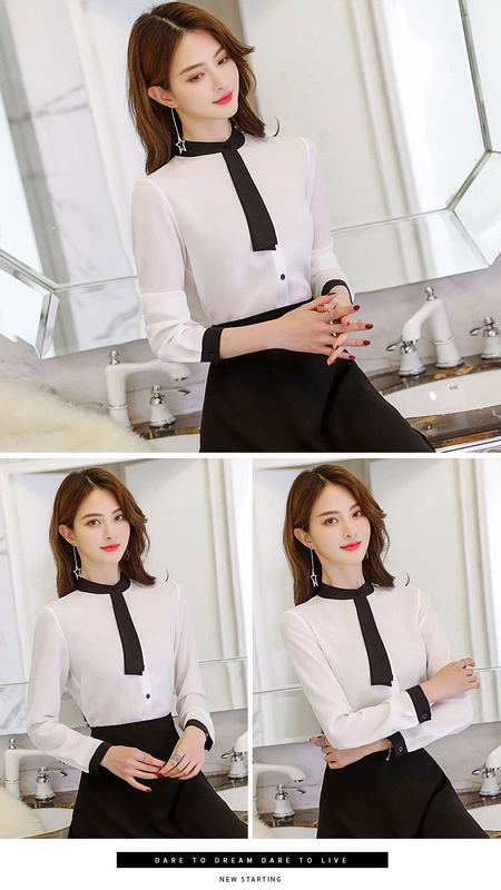 Cai Daifei Xuân / Hè 2020 Phiên bản Hàn Quốc của những chiếc áo crop top nữ giản dị cộng với áo dài cộng với size áo dài tay - Cộng với kích thước quần áo