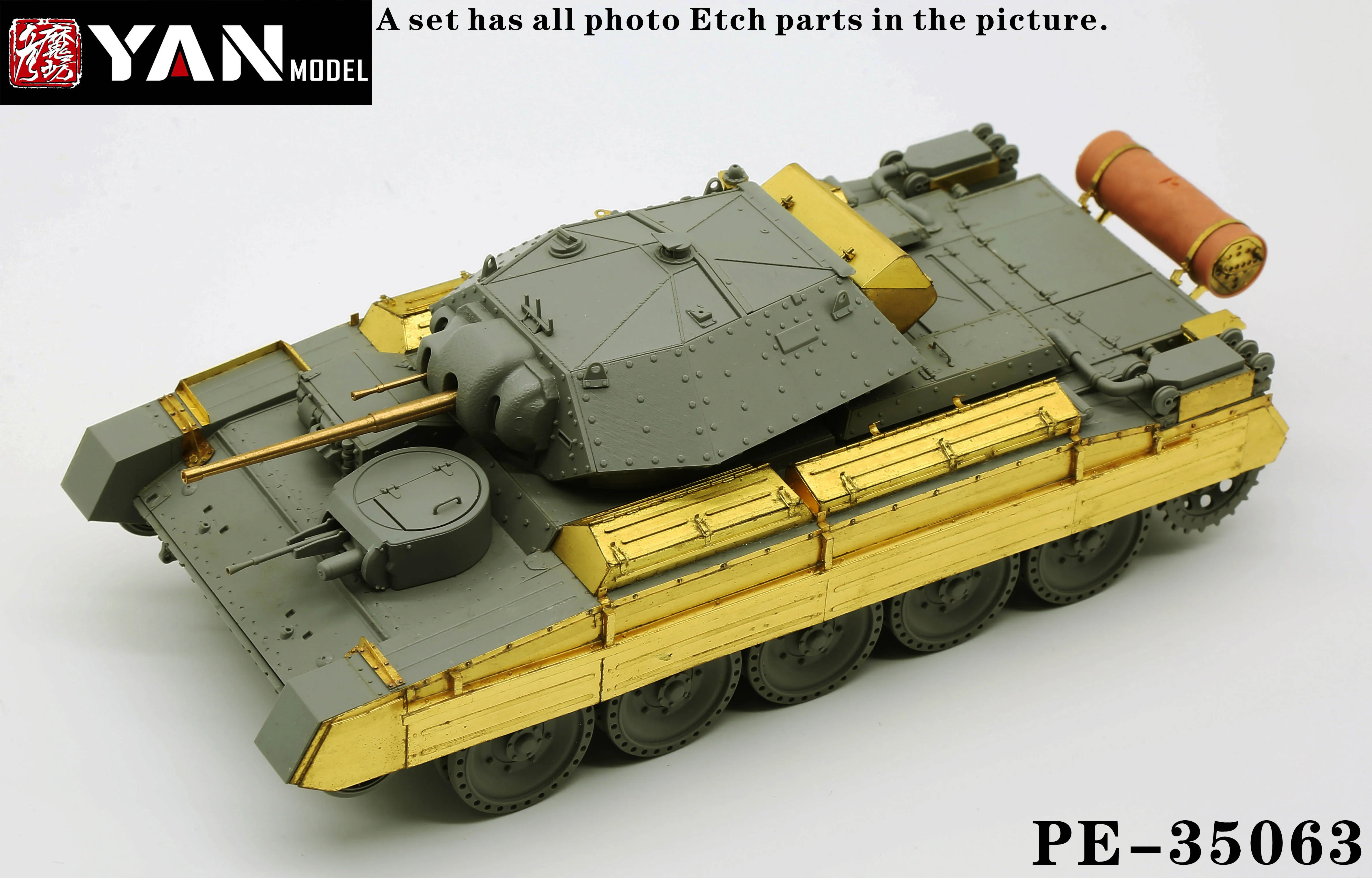 Янмаофанг PE-35063 1/35 Британская Танковая Крестоносная Разведка Разминка Сопровождение с границей BT-015