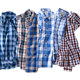 Longmont 2020 autumn men's cotton plaid long-sleeved shirt casual carbon brushed Korean version slim shirt men's