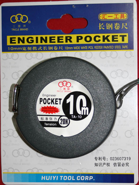 Three circles TA-10M 10m steel tape measure black technology