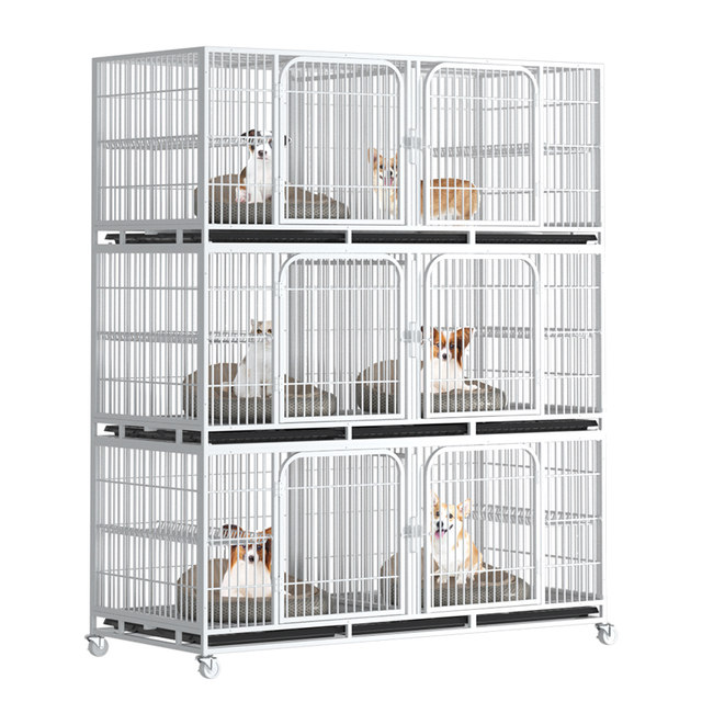 Cat cage three-layer breeding cat home breeding cage pet shop cattery foster pigeon double-layer dog cage with partition