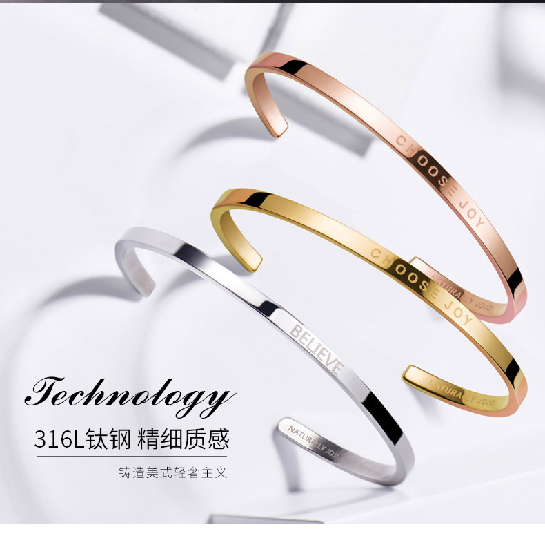 JOJO titan thép màu vàng dw vòng đeo tay nữ vàng hồng mở lưới đôi màu đỏ đôi thiết kế thích hợp vòng đeo tay nam đơn giản vòng tay tinh lâm