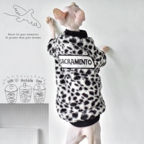 YH-Double-sided lamb velvet light soft warm spring and autumn warm thickened sweaty dressing goalless Sfinks no wool cat clothes thick