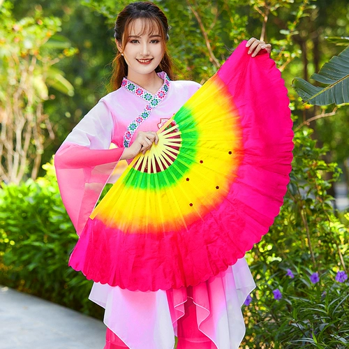 Танцевальный веер, удлиненный веер для кадрили, бакелитовый пластиковый витой веер Янко, двусторонний веер для парного танца влево и вправо