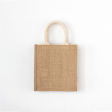 Сумка для хранения muji 黄麻 简易收叠购物袋a6