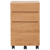 MUJI wooden desk cabinet (3 drawers) OA white oak style