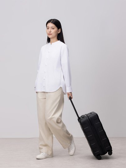 无印良品 MUJI 可自由调节拉杆高度前开口硬壳拉杆箱(32L) 旅行箱