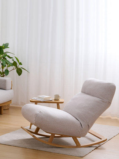 MUJI Polstersofa mit hoher Rückenlehne, Schaukelstuhl, Schaukelstuhl, Wohnzimmer-Liegestuhl