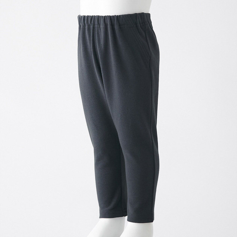 No-print good products MUJI baby Luo vein braided tapered pants