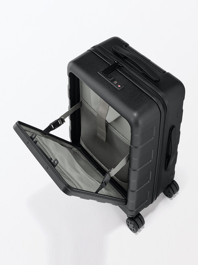 无印良品 MUJI 可自由调节拉杆高度前开口硬壳拉杆箱(32L) 旅行箱