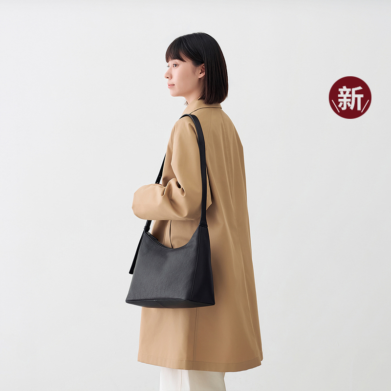 Muji Sheepskin Adjustable Shoulder Strap Single Shoulder Bag Large Women's Crossbody Bag New Product