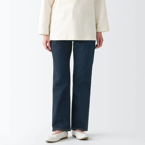 Эластичные джинсовые штаны-клёш, весенние штаны