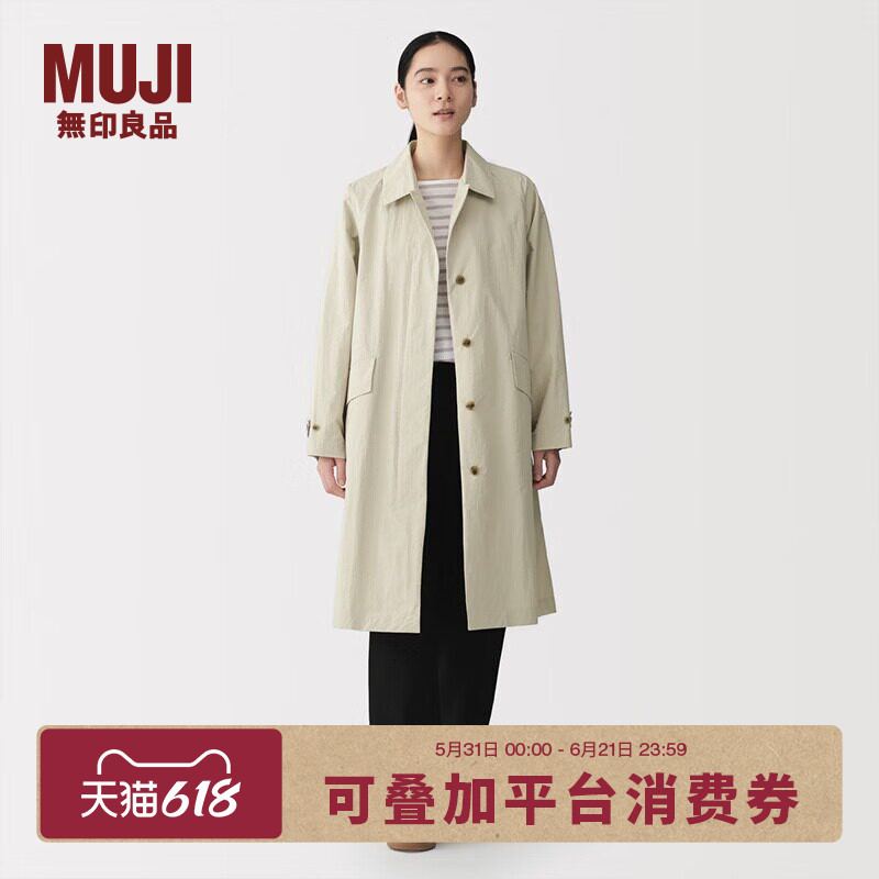 Muji Women's Water-Resistant Uv Protection Stand Collar Long Coat Sunscreen Women's Jacket Windbreaker Muji Women's Water-Resistant Uv Protection Stand Collar Long Coat Sunscreen Women's Jacket Windbreaker
