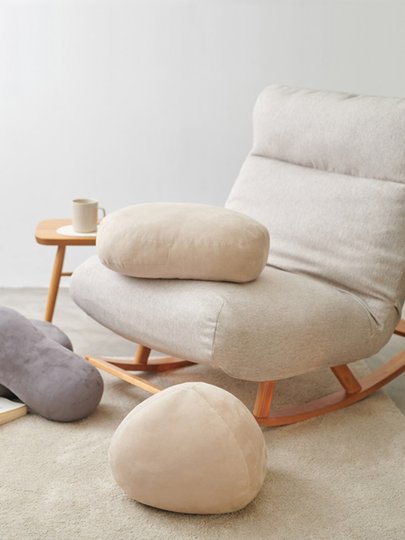 MUJI Polstersofa mit hoher Rückenlehne, Schaukelstuhl, Schaukelstuhl, Wohnzimmer-Liegestuhl