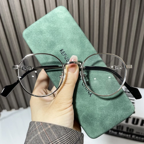 Очки миопии рамки женская корейская модная модная модность цифровые меховые кадры часто бывает.