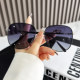 Sunglasses for Men Summer 2023 New Metal Large Frame Face Covering Polarized Glasses Retro Round Driving Sunglasses for Women