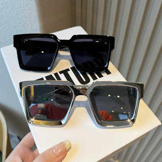 网红眼镜男女个性超酷方形大框墨镜明星同款潮人街拍太阳眼镜装饰