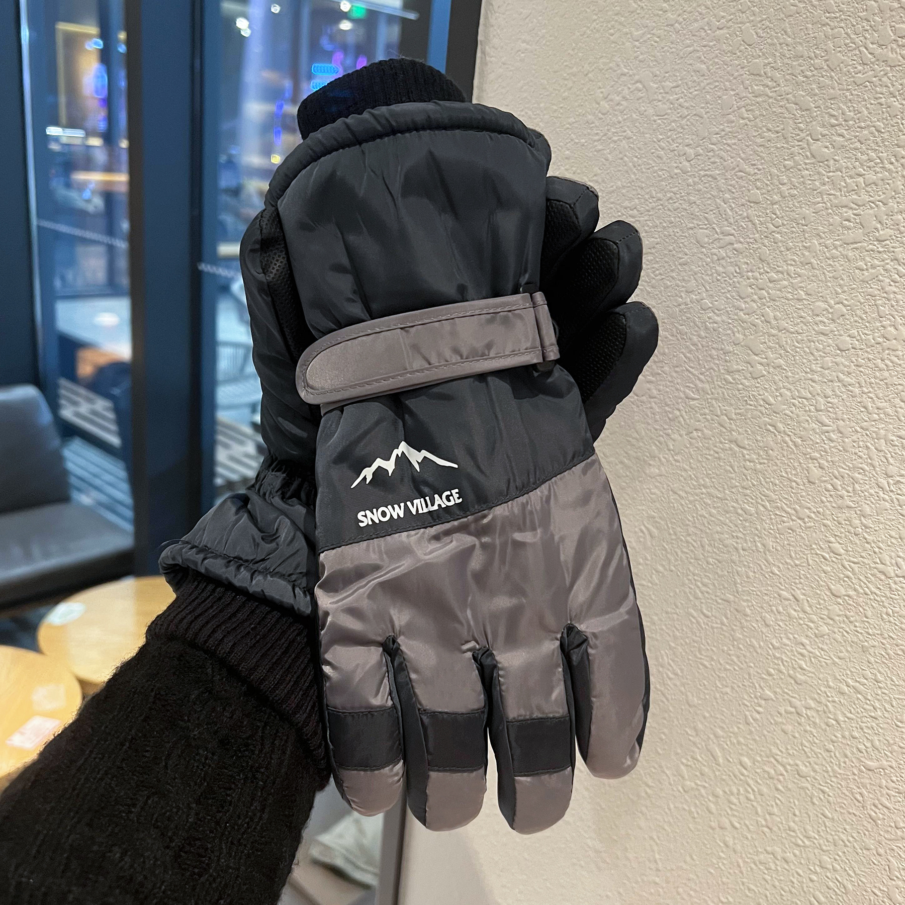 滑雪手套男款大码冬保暖加绒加厚加大防水防风户外骑行摩托车触屏——冬季保暖必备神器！
