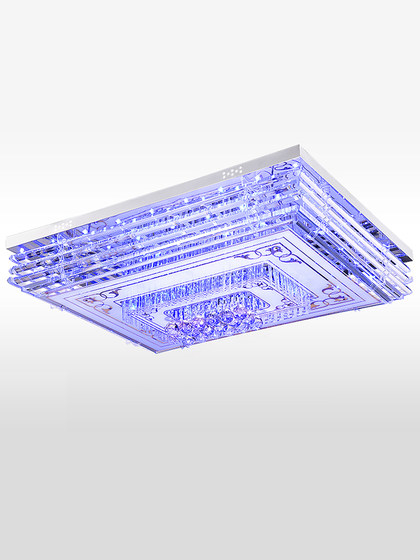 Rectangular Crystal Ceiling Lamp, Living Room Lamp, Simple, Modern and Elegant, Bedroom Lighting, Led Hall Chandelier, New Style