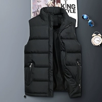 Áo vest nam mùa thu đông mới thanh niên ấm áp áo bông nam vest giản dị áo khoác vest cỡ lớn áo ba lỗ trắng